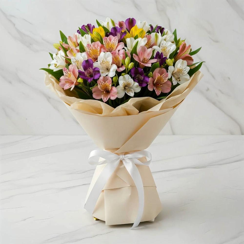 Букет цветов из: Альстромерии в Кондинское