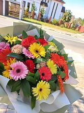 Букет цветов из:  Герберы #REPLACE_PRED# Кондинское