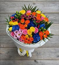 Букет цветов из:  Розы и Хризантемы #REPLACE_PRED# Кондинское