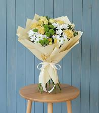 Букет цветов из:  Хризантемы и Розы в Кондинское