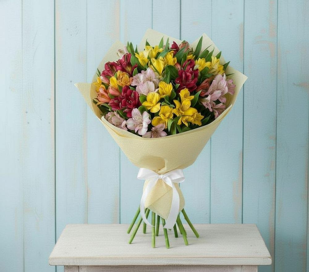 Букет цветов из: Альстромерии в Кондинское