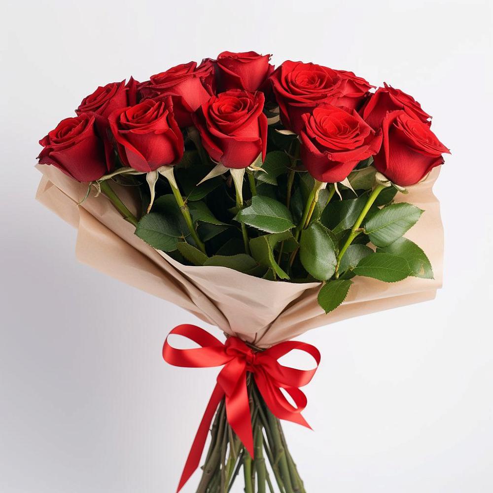 Букет 11 Красных роз Эдлесс Лав в Кондинское